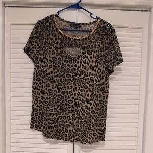 Stylish Leopard Print Blouse